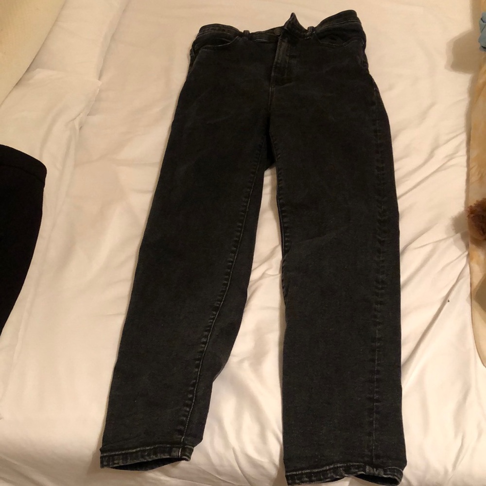 Stradivarius Mom Jean Black